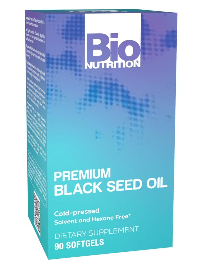 Bio Nutrition Black Seed Oil Premium 90 Softgels 