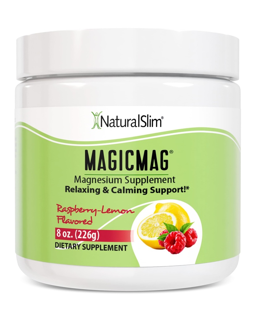 NaturalSlim Magicmag Pure Magnesium Citrate Powder Stress, δυσκοιλιότητα, μυς, υγεία της καρδιάς, και υποστήριξη ύπνου 