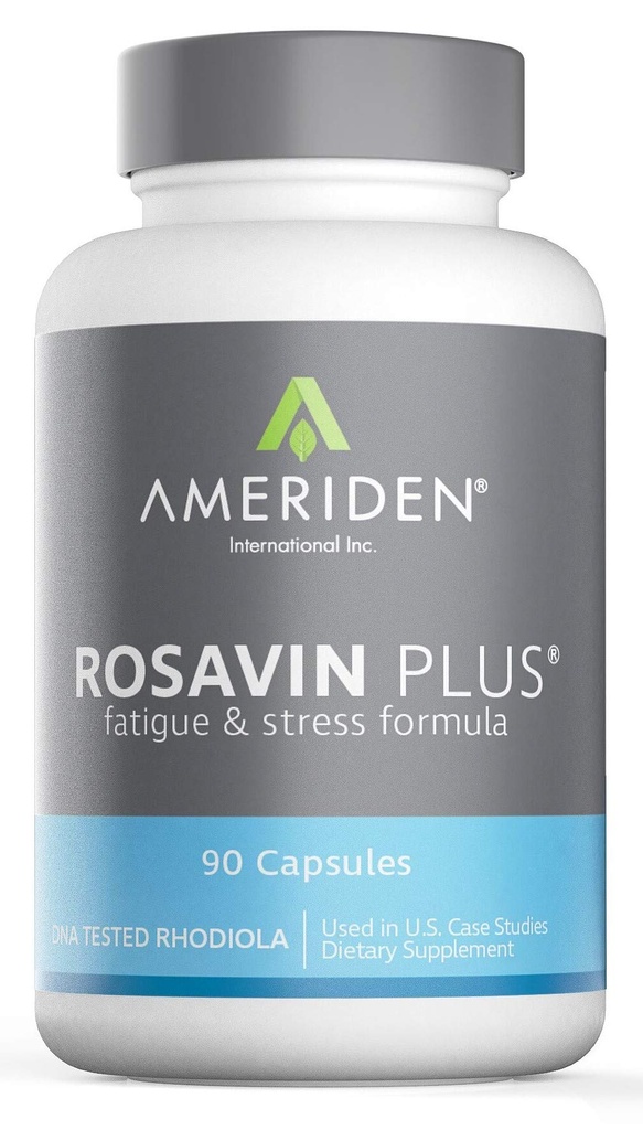 Rosavin Plus® with Electrolytes- Siberian Rhodiola rosea 90 V-capsules 150mg by AMERIDEN INTERNATIONAL, INC