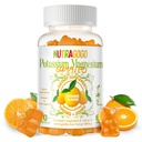 Κάλιο Μαγνήσιο Gummies,Potassium συμπλήρωμα w/Ashwagandha, Υψηλής Απορρόφησης Μαγνήσιο Γλυκινικό,B6,D3,Potassium Κιτρικό για τα πόδια Cramps,Muscle,Electroyte για ενήλικες παιδιά, Sugar-free, 60 Gummies