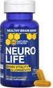 NeuroLife Longevity Supplement - 500mg Taurine & 400mg Berberine Supplement - Clinically Tested MitoPrime L-Ergothionine - Εγκεφαλική Υποστήριξη για Γνωστική Ζωτικότητα - 60 Κάψουλες Βερβερίνης