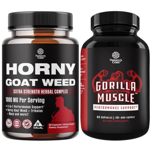 Δέσμη του Horny Goat Weed Extract Complex για άνδρες και γυναίκες Ενισχυμένη ενέργεια και Stamina και επιπλέον δύναμη Testosterone Booster για άνδρες για τη διεύρυνση μυών Stamina και δύναμη