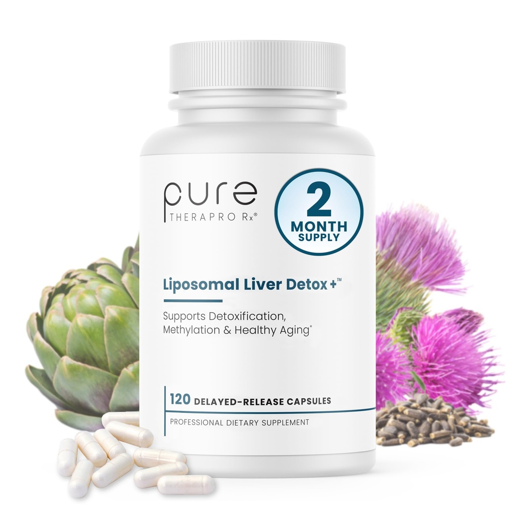 Pure Therapro Rx Liposomal Liver Detox + 120 Acid-Resistant VCaps 