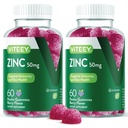 VITEEY Gummies ψευδάργυρου για άνδρες και γυναίκες - Συμπληρώματα ψευδαργύρου 50mg - Ανοσοποιητική ενίσχυση & υγεία του δέρματος - Vegan, χωρίς γλουτένη - 120 Count