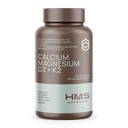 HMS Nutrition Calcium, Magnesium, Vitamins D3 + K2 for Bone Health, Immune Support, Bones & Teeth Calcium Supplement for Women & Men, Non-GMO, Gluten-Free, 120 Capsules