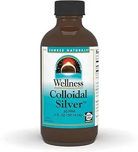 Πηγή Naturals Wellness Colloidal Silver, 30 ppm, υγρό συμπλήρωμα διατροφής μη ΓΤΟ που υποστηρίζει τη φυσική ευεξία * - 2 ρευστό oz