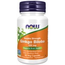NOW Συμπληρώματα Τροφίμων, Ginkgo Biloba 120 mg, Διπλή Δύναμη, Μη ΓΤΟ Πρόγραμμα Επαληθευμένο, 50 κάψουλες Veg