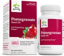 Terry Naturally Pomegranate Seed Oil - Dietary Supplement to Support Cardiovascular Health - Herbal Non-GMO Supplement with Omega-5 & Pomegranate Extract - 60 Softgels