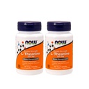NOW Foods L-Theanine 200 mg, 60 Vegetable Capsule (2 Pack)