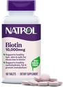 Natrol Beauty Biotin 10.000mcg Βιταμίνες για την ομορφιά, 100 δισκία, 100 ημέρες προσφοράς