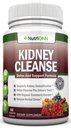 KIDNEY CLEANSE - Detox και υποστήριξη για την ουρική αρτηρία, την ουροδόχο κύστη και τα νεφρά - όλα τα φυσικά συμπλήρωμα βοτάνων Φόρμουλα με οργανικό βατόμουρο, Astragalus, Turmeric, Goldenrod, Gravel Root, Juniper και More