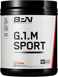 BARE PERFORMANCE NUTRITION, BPN G.1.M Go One More Sport, Καύσιμα Εκπαίδευσης Αντοχής, Superior Carbohydrate & Ηλεκτρολύτες Φόρμουλα Σκόνης, Μείωση Κόπωση, Πορτοκαλί, 25 Υπηρεσίες