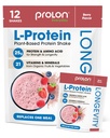 Prolon Longevity Plant Based Protein Powder | Muscle Synthesis & Repair, Healthy Aging, Boost Performance | Vitamins, Gluten Free, Amino Acids, Antioxidants | 25g of Protein | Berry, 12 Packets