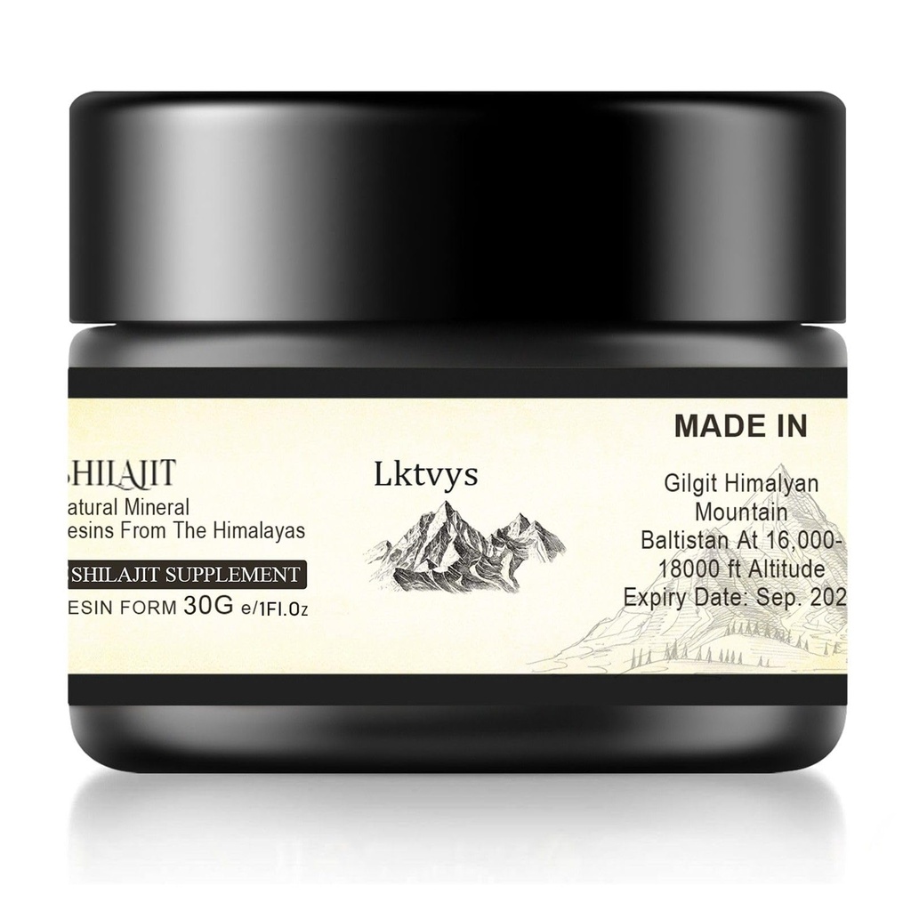 Shilajit Himalayan Organic, Shilajit Supplement, Shilajit Resin Εμπλουτισμένο με πάνω από 85 απαραίτητα μικροθρεπτικά συστατικά, ενισχύει την ενέργεια και την ανοσοποιητική ζωτικότητα, καθαρό Shilajit για άνδρες και γυναίκες