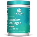 Zammex Marine Collagen Peptides Peptides Powder Unflaved, Wild-Caught Fish Collagen Powder, Υποστηρίζει υγιές δέρμα, μαλλιά, αρθρώσεις, Τύπος 1 & 3 Collagen συμπλήρωμα για τις γυναίκες - εύκολο να αναμίξετε. (32 Σερβίρει)