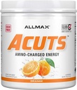 ALLMAX Διατροφικά AMinocuts (ACUTS), Amino-Charged Energy Drink with Taurine, L-Καρνιτίνη, Πράσινο εκχύλισμα Coffee Bean, Πορτοκάλι, 30 εξυπηρετούν