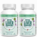 Vital Liver Support - Premium Liver Cleanse Detox & Repair Formula with Milk Thistle Υποστηρίζει την υγεία του ήπατος και Detox Cleanse