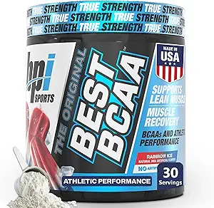 BPI Sports Best BCAA Powder - Muscle Recovery Support - Branched Chain Amino Acids | Building Blocks of Protein and Muscle - Post Workout Recovery – Hydration – Rainbow Ice, 30 Servings
