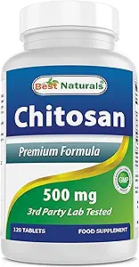 Best Naturals -- Chitosan -- 500 mg -- 120 δισκία