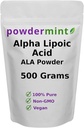 Alpha Lipoic Acid Powder (RS-ALA, Pure ALA) (Multiple Sizes) Antioxidant (ALA Powder) Scoop Included