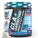 BPI Sports CLA + Carnitine – Conjugated Linoleic Acid – Weight Loss Formula – Μεταβολισμός, απόδοση, Lean Muscle – Caffeine Free – Για άνδρες και γυναίκες – Snow Cone – 50 μερίδες – 12,34 oz.
