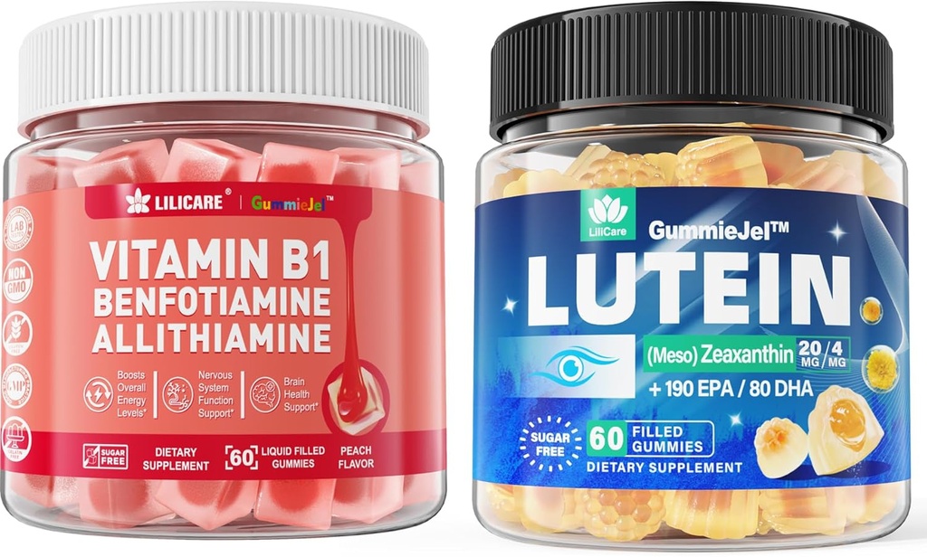 Χωρίς ζάχαρη Lutein 20mg 40mg + Βιταμίνη B1 Gummies