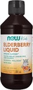 NOW Supplements, Liquid Elderberry for Kids with Zinc and Astragalus, Immune Support*, 8-Ounce, packaging may vary