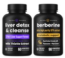 NutraChamps Liver Cleanse & Detox Capsules & Berberine Capsules