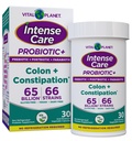 Vital Planet - Intense Care Colon & Constipation Probiotics Plus Organic Prebiotics, Postbiotics, Parabiotics, Complete 4-in-1 Συμπλήρωμα Υγείας για Ενήλικες, 65 Billion CFU, 66 Strains, 30 ct