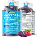 Μαγνήσιο Κιτρικό Gummies 500mg για γυναίκες άνδρες Χωρίς ζάχαρη, Μαγνήσιο Κιτρικό για δυσκοιλιότητα 