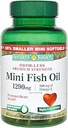 Nature's Bounty Fish Oil 1290 mg Mini Softgels - 90 ct, Συσκευασία των 5