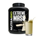 NutraBio Extreme Mass Gainer Protein Powder, 53G Protein, Καθαρό Βάρος Κερδιστής, Αύξηση της μυϊκής μάζας, Full Spectrum Amino Acid - Βανίλια, 6 Λίρες