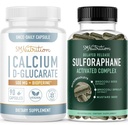 Sulforaphane Complex with Calcium D-Glucarate | Hormone Balancing Bundle with Advanced Microbeadlet Hormone Balance Supplement (60 Servings) and Vegan Gluten Free Non-GMO CDG Supplement (90 Servings)