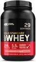 Optimum Nutrition Gold Standard 100% Whey Protein Powder, Φράουλες & Κρέμα, 2 Λίρες (Packaging May Vary)