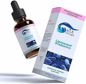 Liposomal Probiotics, Probiotics for Women & Men, Powerful 35 Billion CFUs Non-GMO, Vegan, Gluten-Free, Liquid Drops for Digestive Health and Immune Support 59 Servings