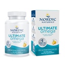 Nordic Naturals Ultimate Omega, Lemon Flavor - 60 μαλακά γέλη - 1280 mg Omega-3 - Συμπλήρωμα ιχθυελαίου υψηλής ισχύος με EPA & DHA - Προάγει την υγεία του εγκεφάλου και της καρδιάς - Μη ΓΤΟ - 30 Υπηρεσίες