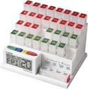 Medcenter Monthly Pill Organizer System 4 φορές την ημέρα, 31 ημέρα Pill Organizer Box με Talking Alarm Υπενθύμιση συστήματος, Μηνιαία Χάπια κουτί για καθημερινή φαρμακευτική αγωγή, δώρο για τη μαμά, μπαμπά, ηλικιωμένους