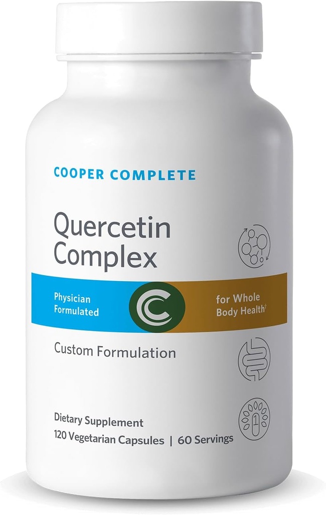 Cooper Complete Quercetin Complex με Stinging Nattles, Bromelain και Βιταμίνη C. 120 Κάψουλες. Συσκευασία του 1