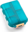 Daily Travel Pill Case Organizer, Small 10 Compartments Medicine Box Dispenser, Compact Purse Φορητή Υπενθύμιση Χάπια Ιδανική για On-The-Go Αποθήκευση Βιταμίνης, ιχθυέλαιο, δισκίο ασβεστίου, Πράσινο