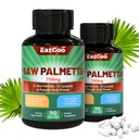 Saw Palmetto Supplement, Saw Palmetto Extract 750mg, με Lycopene, Pumpkin Seed Powder, για άνδρες και γυναίκες, Non-GMOs & Γλουτένη, Vegan, 90 Count Caps (Pack of 2)