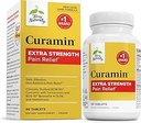 Terry Φυσικά Curamin Extra Strength - Κουρκουμίνη & Boswellia για Υγιεινή Υποστήριξη Κυκλοφορίας - Turmeric συμπλήρωμα για την υποστήριξη αρθρώσεων, μυϊκή υγεία & ενδορφίνη Παραγωγή - 90 δισκία