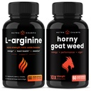 NutraChamps Κάψουλες L-αργινίνης και Horny Κάψουλες ζιζανίων