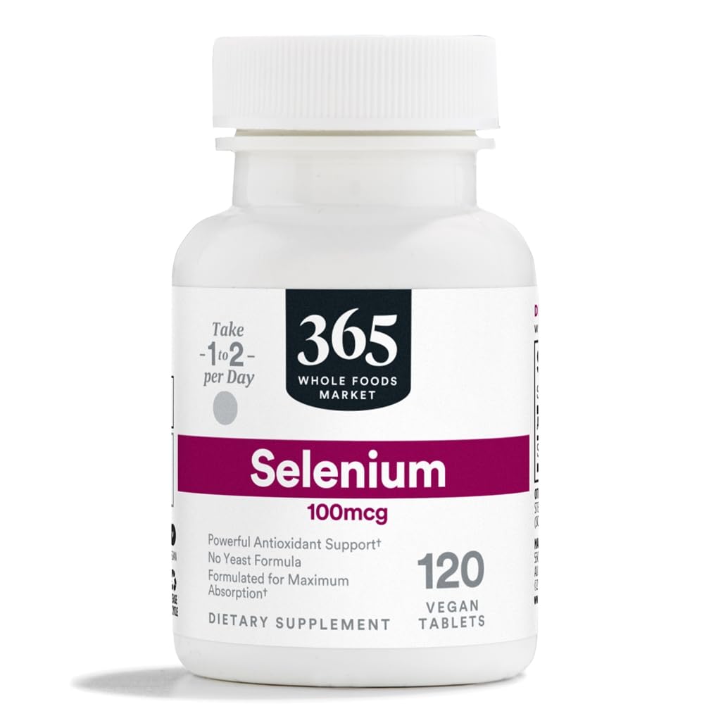 365 από Whole Foods Market, Selenium 100mcg, Vegan, 120 Tablets