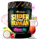 ALPHA LION Superhuman Preworkout Powder, Beta Alanine, L-Taurine & Tri-Πηγή Καφεΐνη για Παρατεταμένη Ενέργεια & Εστίαση, Nitric Oxide & Citrulline για Αντλία (21 Servings, Miami Vice)