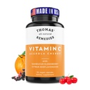 Thomas' all-natural Remedies Vitamin C with Organic Elderberry, Organic Citrus Bioflavonids - Ολόκληρο το συμπλήρωμα διατροφής - Μη ΓΤΟ - Ακατέργαστη Vegan - 90 κάψουλες