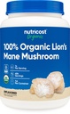 Nutricost Organic Lion's Mane Mushroom Powder 1LB - Certified USDA Organic