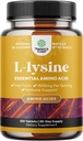 Natures Craf L-Lysine Free Form Capsules - Υψηλής αντοχής L-Lysine συμπλήρωμα για την περιποίηση ματιών υγείας των χειλιών Σύνθεση και ανοσοποίηση Υποστήριξη - Απαραίτητο αμινοξύ - 1000mg ανά υπηρεσία - 100 Count