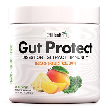 Πράσινα Superfood Powder με Προβιοτικά & Πρεβιοτικά – Super Greens Powder, Smoothie & Juice Mix Powder - Digestive Health, Immune Health & Regularity Support – Mango, Pineapple