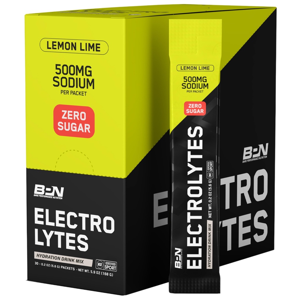 BARE PERFORMANCE NUTRITION BPN Electrolytes Go Packs Hydration Drink Mix 