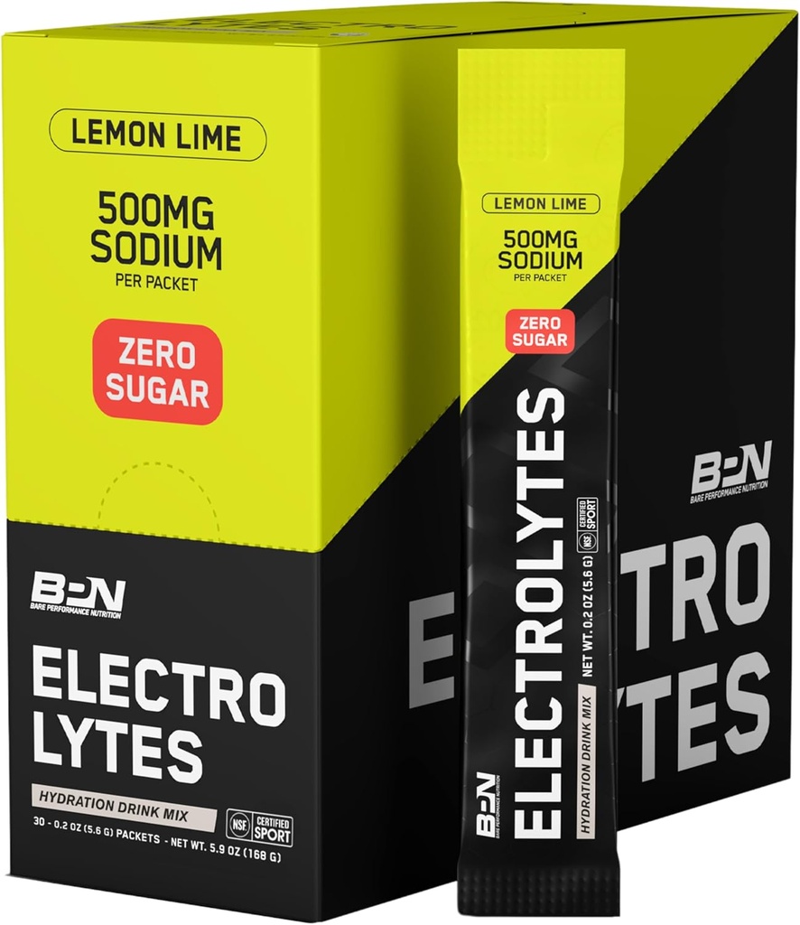 BARE PERFORMANCE NUTRITION BPN Electrolytes Go Packs Hydration Drink Mix 